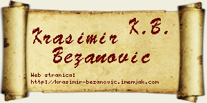 Krasimir Bežanović vizit kartica